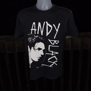 Vintage ANDY BLACK T Shirt Size Med